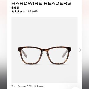 Quay Australia Hardwire Reader Blue Light Glasses